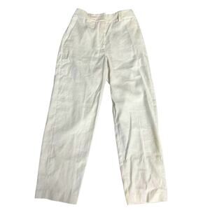 Brochu Walker Linen Blend White Relaxed Fit Pants Size XS